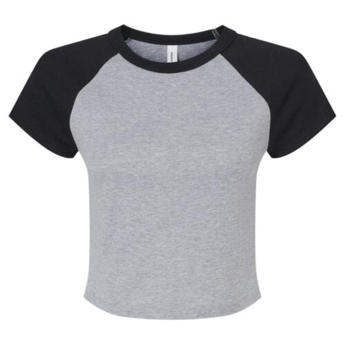 Women's Micro Rib Raglan Baby Tee Thumbnail