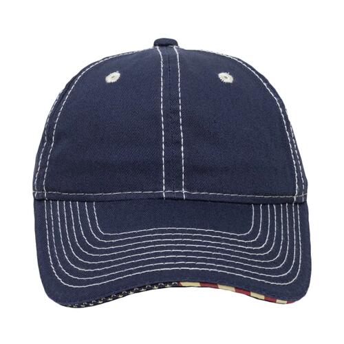 Unstructured Twill W/Flag Sandwich Visor Thumbnail