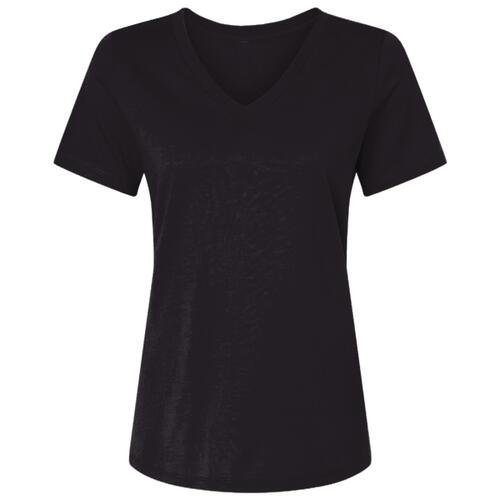 Women's USA-Made Fine Jersey V-Neck T-Shirt Thumbnail