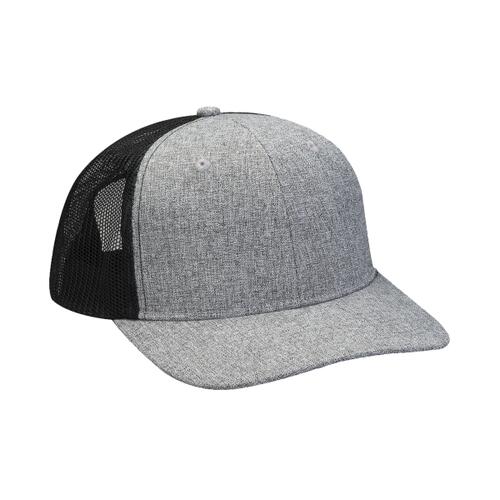 Heather Woven/Soft Mesh Trucker Style Cap Thumbnail