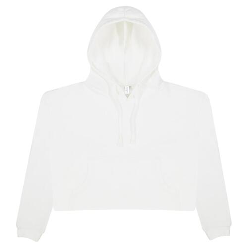 Women's Girlie Cropped Hooded Fleece with Pocket Thumbnail