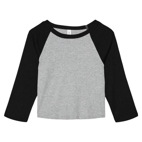 Women's Micro Rib 3/4 Raglan Baby Tee Thumbnail