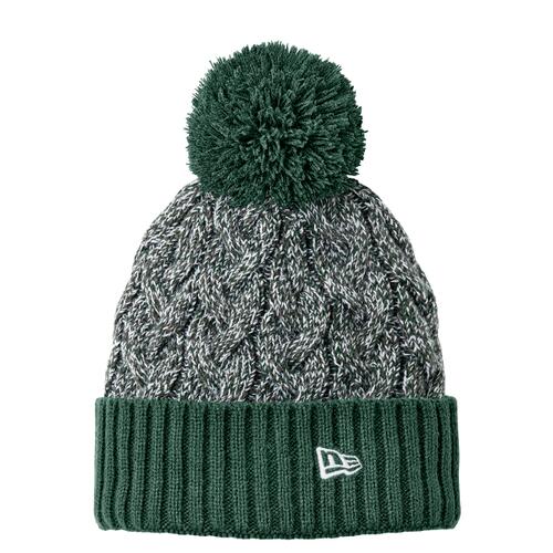 New Era Marled Knit Pom Beanie NE910 Marled Knit Pom Beanie Thumbnail
