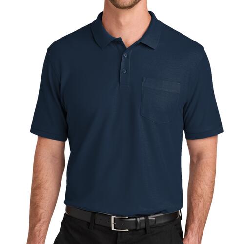 Port Authority Tall Wearever Signature Pique Pocket Polo TLK200P Tall Wearever Signature Pique Pocket Polo Thumbnail