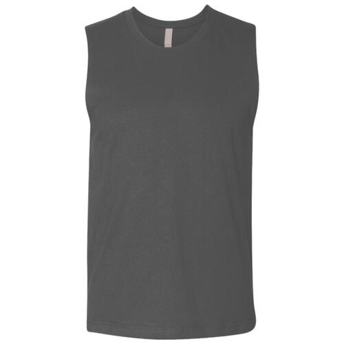 Unisex Heavyweight Cotton Garment-Dyed Mid-Length Muscle Tee Thumbnail