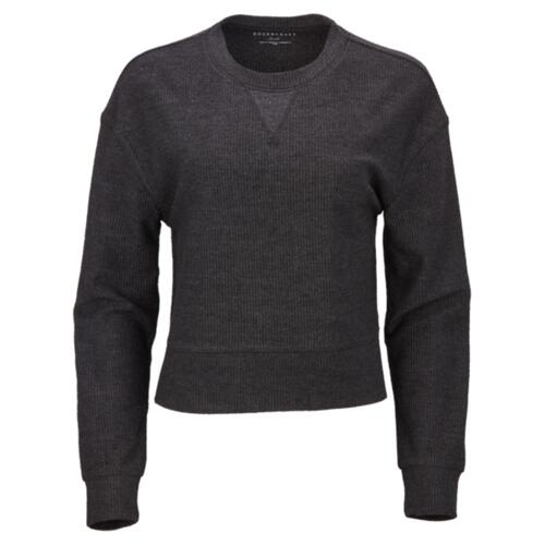Women's Ribbed Knit Cropped Boxy Crew Thumbnail