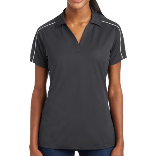 Sport Tek Women's Micropique Sport Wick ® Piped Polo LST653 Women's Micropique Sport Wick ® Piped Polo Thumbnail