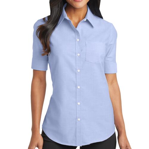Women's Short Sleeve SuperPro Oxford Shirt Thumbnail