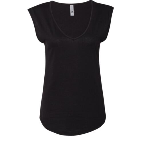 Women's Festival Sleeveless Deep V-Neck T-Shirt Thumbnail