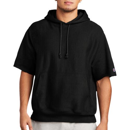 Reverse Weave ® Short Sleeve Hooded Sweatshirt Thumbnail