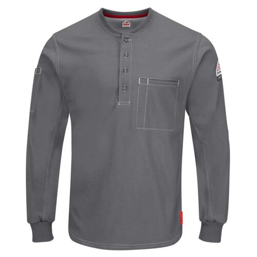 Men's Tall iQ Series® Plus Long Sleeve Henley Thumbnail