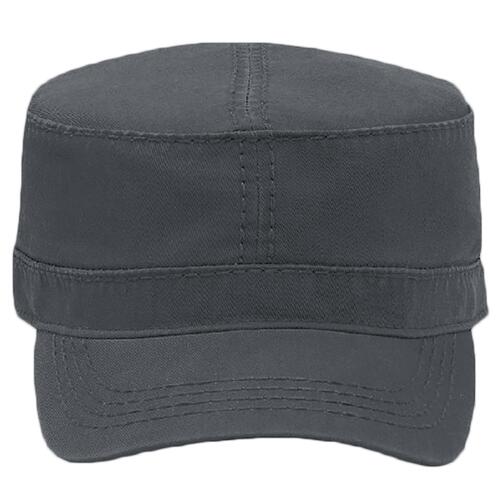 Garment Washed Superior Cotton Twill w/ Heavy Stitching Military Cap Thumbnail