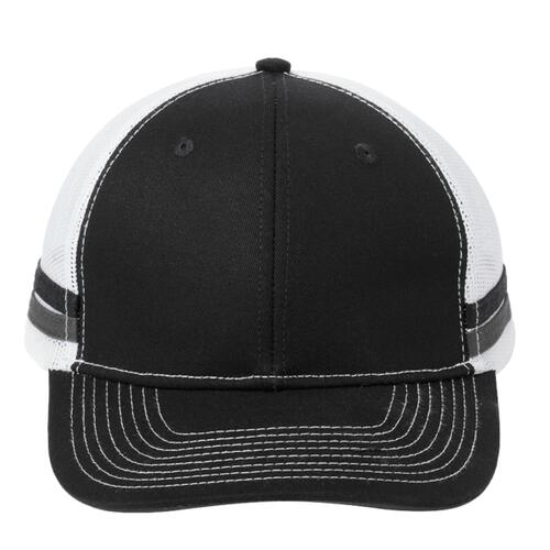 Port Authority Two Stripe Snapback Trucker Cap C113 Two Stripe Snapback Trucker Cap Thumbnail