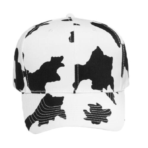 OTTO Cap OTTO Cow Pattern Cotton Blend Twill Six Panel Pro Style Baseball Cap 56057 OTTO Cow Pattern Cotton Blend Twill Six Panel Pro Style Baseball Cap Thumbnail
