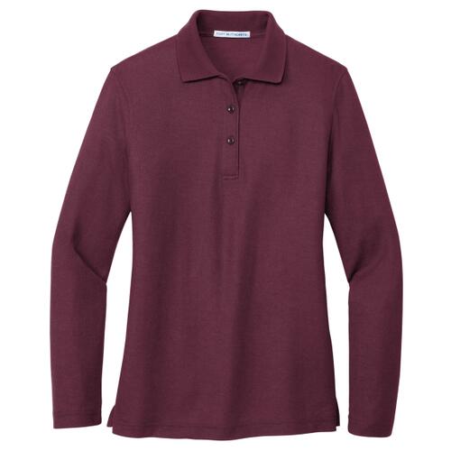 Port Authority Ladies Silk Touch™ Long Sleeve Polo L500LS Ladies Silk Touch™ Long Sleeve Polo Thumbnail