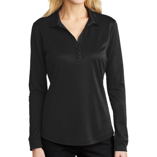 Port Authority Ladies Silk Touch Long Sleeve Polo L540LS Ladies Silk Touch Long Sleeve Polo Thumbnail