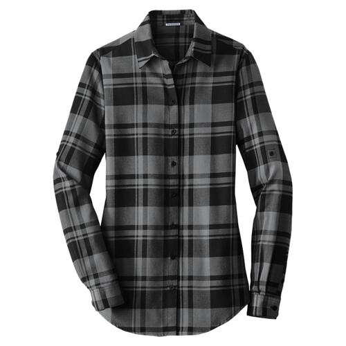 Ladies Plaid Flannel Tunic Thumbnail