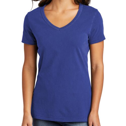 Ladies Beach Wash ® Garment Dyed V Neck Tee Thumbnail