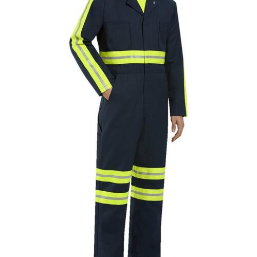 Red Kap Enhanced Visibility Action Back Coverall - Tall Sizes CT10ENT Enhanced Visibility Action Back Coverall - Tall Sizes Thumbnail