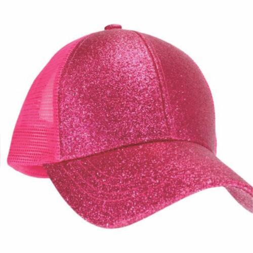 Glitter High Pony Criss Cross C.C Ball Cap Thumbnail