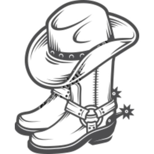639 Cowboy Hat and Boots Thumbnail