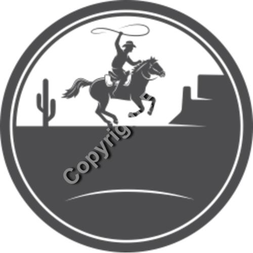 640 Cowboy Emblem Thumbnail