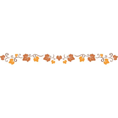 8072 Fall Leaves Border Thumbnail