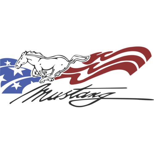 8096 Mustang with Flag Thumbnail