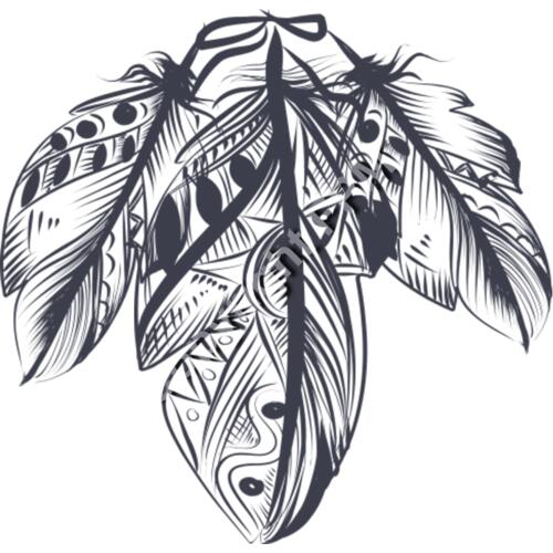 A1400 Tribal Feathers Thumbnail