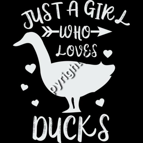 B6009 Girl who loves ducks Thumbnail