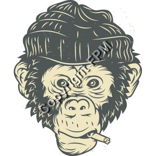 B6164 Smoking Monkey Thumbnail