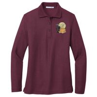 Ladies Silk Touch Long Sleeve Polo Thumbnail