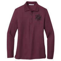 Ladies Silk Touch Long Sleeve Polo Thumbnail