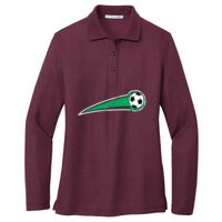 Ladies Silk Touch Long Sleeve Polo Thumbnail