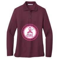 Ladies Silk Touch Long Sleeve Polo Thumbnail