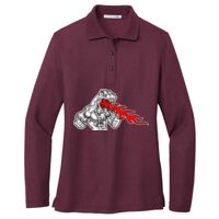 Ladies Silk Touch Long Sleeve Polo Thumbnail