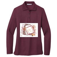 Ladies Silk Touch Long Sleeve Polo Thumbnail