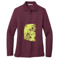 Ladies Silk Touch Long Sleeve Polo Thumbnail