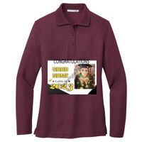 Ladies Silk Touch Long Sleeve Polo Thumbnail