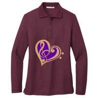 Ladies Silk Touch Long Sleeve Polo Thumbnail