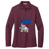 Ladies Silk Touch Long Sleeve Polo Thumbnail