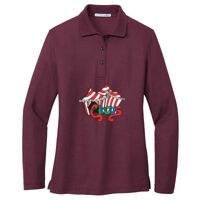 Ladies Silk Touch Long Sleeve Polo Thumbnail