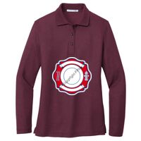 Ladies Silk Touch Long Sleeve Polo Thumbnail