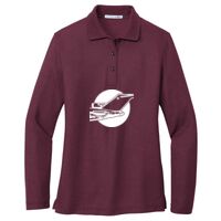 Ladies Silk Touch Long Sleeve Polo Thumbnail