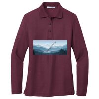 Ladies Silk Touch Long Sleeve Polo Thumbnail