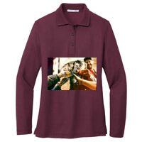 Ladies Silk Touch Long Sleeve Polo Thumbnail