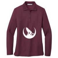 Ladies Silk Touch Long Sleeve Polo Thumbnail