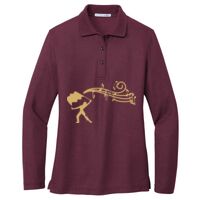 Ladies Silk Touch Long Sleeve Polo Thumbnail