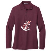 Ladies Silk Touch Long Sleeve Polo Thumbnail