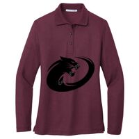 Ladies Silk Touch Long Sleeve Polo Thumbnail